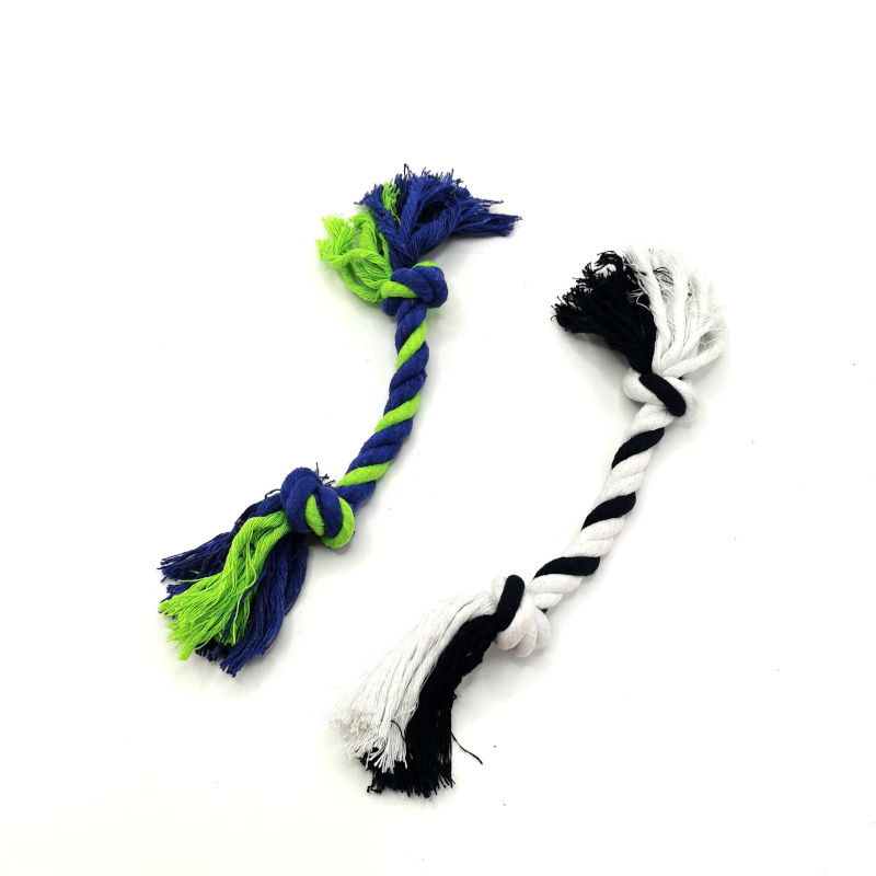 Bréagán Madraí Cniotáilte Rope Dúbailte