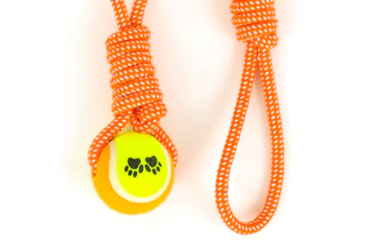 An bhfuil Bréagáin Madraí Peataí Leadóige Handle Rope Cotton oiriúnach le húsáid laistigh agus lasmuigh?